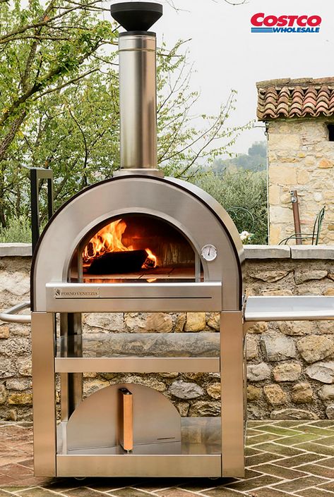 Forno Venetzia Pronto 500 Outdoor Wood Burning Pizza Oven  The Forno Venetzia Pronto 500 wood-burning oven combines the best of traditional Italian cooking with the latest in Italian design, refined, elegant and built to last. Woodfired Pizza Oven, Best Outdoor Pizza Oven, Barbecue Portable, Wood Burning Pizza Oven, Gas Pizza Oven, Wood Pizza, Cooking Stone, Wood Burning Oven, Wood Oven