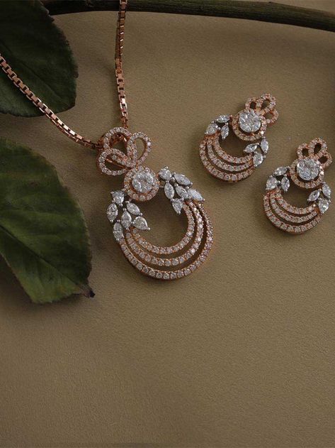 Pended Set Gold, Pendent Set Diamond, Small Pendent Set Diamond, Diamond Pendent Set Design, Simple Diamond Pendant, Small Mangalsutra, Diamond Pendant Set, Pendant Earring Set, Diamond Pendant Jewelry