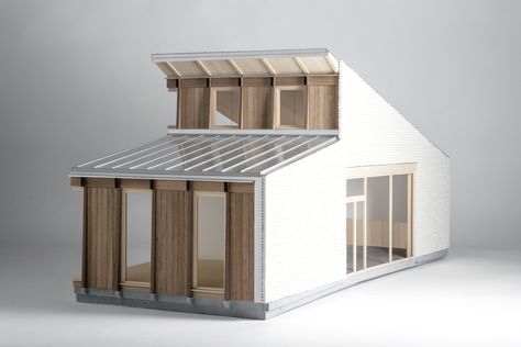 Architecture Artists, Zinc Roof, Co Housing, Wooden Architecture, Youth Center, Architecture Sketchbook, Wood Architecture, Roof Architecture, Architecture Model House