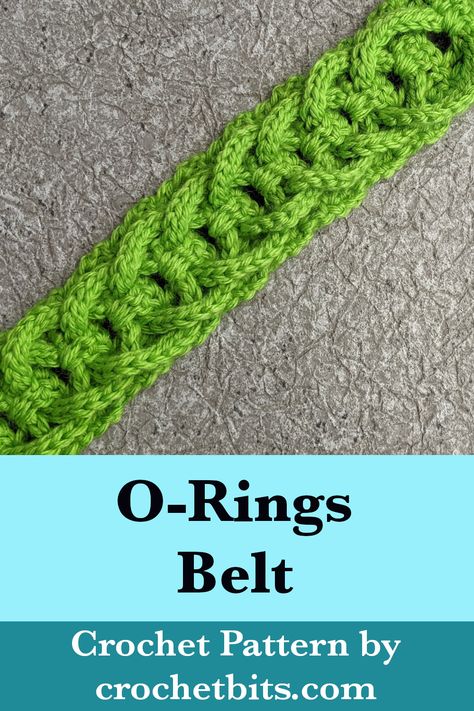 Crochet O-Rings Belt Pattern Belt Bag Crochet Pattern, Belt Crochet Pattern Free, Crochet Belts For Women, Crochet Belt Pattern, Crochet Belt Free Pattern, Crochet Belts, Crocheted Belt, Belt Crochet, 2024 Crochet