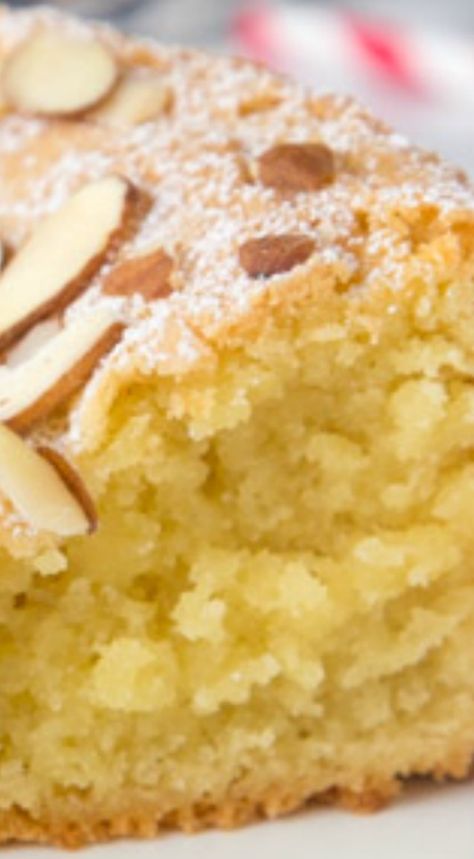 Almond Cake Recipe From Scratch, Almond Cake Recipes, Almond Flavored Cake, Honey Almond Cake, Snacking Cakes, Italian Treats, Almond Coffee Cake, Almond Desserts, Almond Flour Cakes