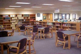 How to Improve Your School Library Media Center | eHow Library Room School, School Librarian Aesthetic, High School Library Aesthetic, Elementary School Library Aesthetic, School Library Layout, School Library Aesthetic, Fun Library Activities, Library Layout, Media Organization