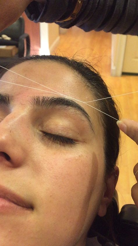 Eyebrow Threading Aesthetic, Threaded Brows, Neat Eyebrows, Eyebrow Threading Shapes, Brows Threading, Threaded Eyebrows, Thread Eyebrows, Eyebrow Shaping Threading, Eyebrows Threading