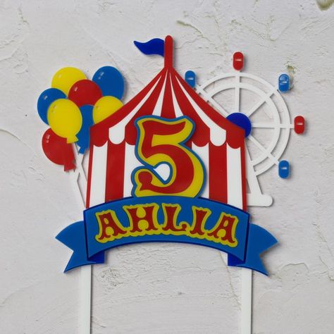 Circus Themed Cake Topper AVAILABLE NOW via our Etsy store (linked in bio)! We aren’t clowning around when we say this topper can turn even the simplest cake into a show stopper 🎪 This topper comes with customisable name and number, and if you would like different colours please send us a message through our Etsy, or our socials on Facebook and Instagram! . . . . . #carnival #circustopper #circusthemedcake #circusparty #carnivaltopper #namecharm #baking #cake #bubblefont #cakecharm #topper #... Circus Cake Topper, Circus Theme Cakes, Circus Cake, Carnival Circus, Circus Theme Party, Clowning Around, Circus Theme, Circus Party, Baking Cake