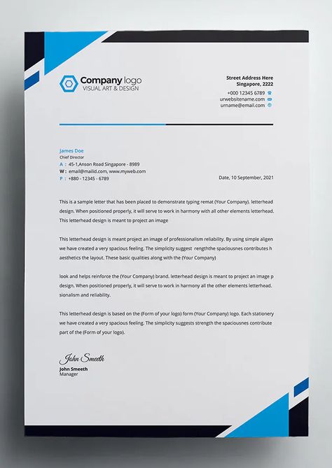 Letterhead Template Design, Letterheads Business Design, Letterhead Design Inspiration Business, Letter Head Design Creative Inspiration, Letter Head Design Letterhead Business, Letter Head Design Idea, Letterhead Design Inspiration Creative, Letter Head Design Creative, Professional Letter Head Design