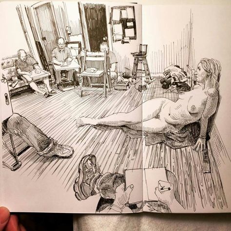 Paul Heaston, Arte Pin Up, Moleskine Art, Artist Sketchbook, Sketchbook Art Journal, 인물 드로잉, Arte Inspo, Sunday Afternoon, Sketchbook Inspiration