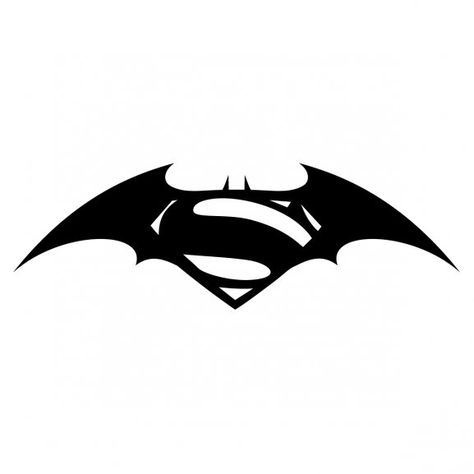 Logo of Logo Batman Vs Superman Superman Logo Tattoo, Batman Vs Superman Logo, Superman Tattoos, Logo Superman, Logo Batman, Superman Party, Cartoon Pic, Superhero Stickers, Superman Artwork