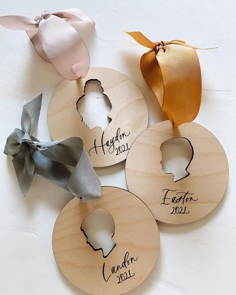 Holly Stavness on Instagram: “Can I just tell you how many times I’ve tried to get my products tagged on Instagram so that I can shoot you over to my Etsy shop??! Well…” Laser Engraving Business Names, Popular Christmas Ornaments, Laser Gifts Ideas, Christmas Ornament Personalized, Engraved Gifts For Him, Things To Make With Laser Engraver, Laser Business Ideas, Laser Engraving Gifts, Lightburn Laser Projects Free