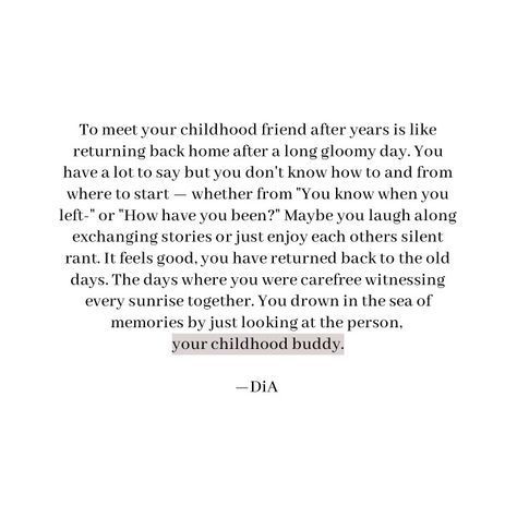 Tbh Ideas For Friends, Message For Childhood Friend, Quotes About Childhood Friends, Childhood Lovers Quotes, Friends To Lovers Poem, Childhood Bestie Quotes, Childhood Friends To Lovers Quotes, Poetry About Childhood, Childhood Best Friends Aesthetic