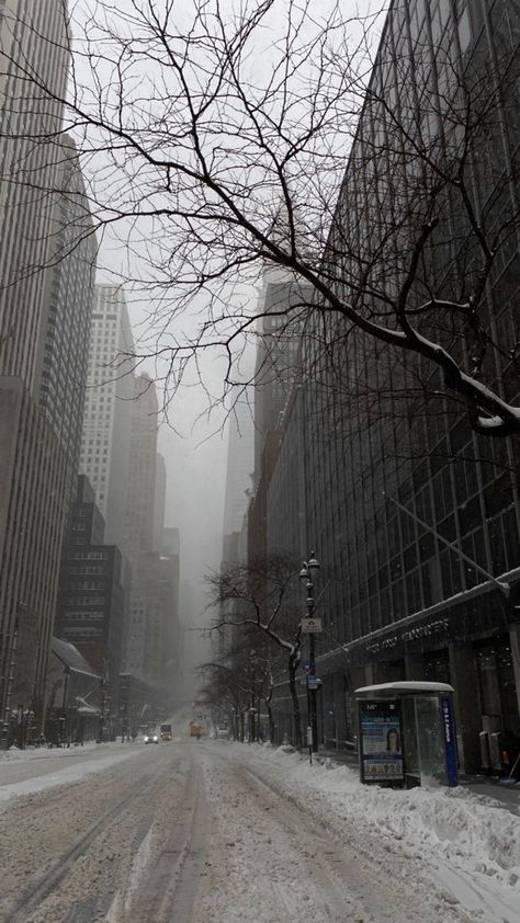 Snowy City, Nyc Snow, Foggy Weather, Seni Vintage, New York Winter, Winter City, Nyc Life, New York Life, Dark Winter