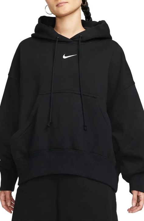 Black Nike Hoodie Outfit, Track Essentials, Nike Sportswear Phoenix Fleece, Black Nike Hoodie, Matching Sweats, Bday List, Women's Sportswear, Loungewear Luxury, List Ideas