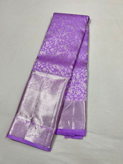 Lavander Colour Silk Sarees, Lavender Color Kanchi Pattu Sarees, Lavender Color Pattu Saree, Kanchipattu Sarees Latest, Lilac Pattu Saree, Lilac Silk Saree, Lavender Blouse Design, Lavender Pattu Saree, Lavender Colour Saree