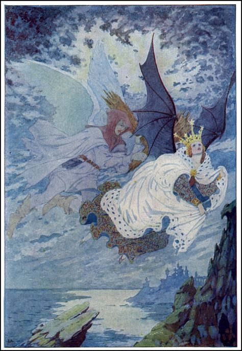 Frederick Richardson - Hans Christian Anderson tale, c. 1926 Andersen's Fairy Tales, 4 Birthday, Fairy Illustration, Wonder Book, Vintage Fairies, Antique Illustration, Blank Card, Art Card, Fairy Land