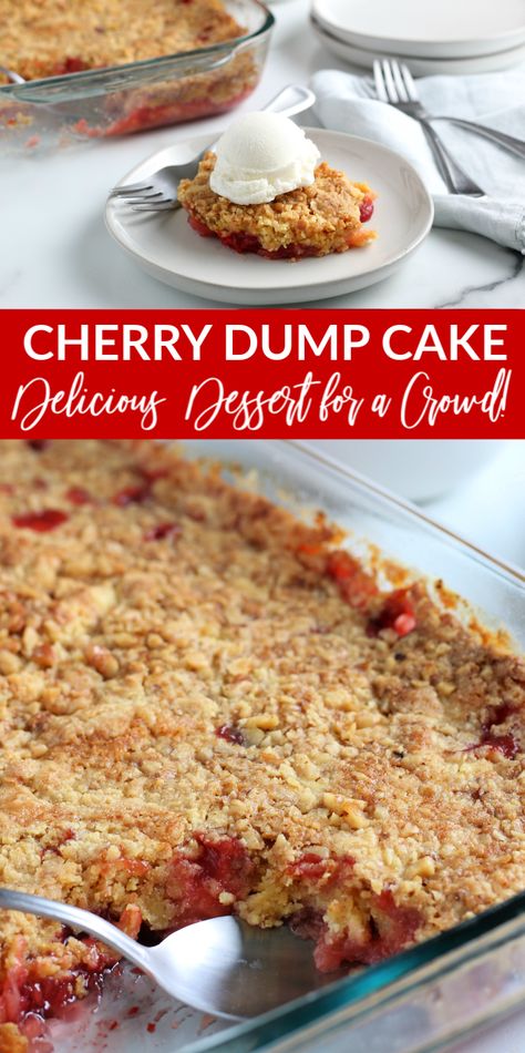 Cherry dump cake is the ultimate dump cake recipe. This cherry pineapple dump cake is one you have to make this summer it is so easy! #passion4savings #cake #boxcake #cherry #pineapple #dumpcake #dessert Easy Cherry Dump Cake, Pineapple Dump Cake Recipe, Oreo Icebox Cake, Cherry Pineapple Dump Cake, Pineapple Dump Cake, Cherry Dump Cake Recipe, Cheap Desserts, Best Cake Mix, Cherry Dump Cake