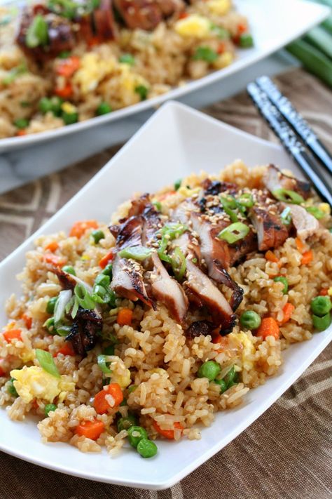 Grilled Chicken Fried Rice Chicken With Fried Rice, Chicken Fried Rice Recipe, Cheesy Chicken Broccoli, Soy Chicken, Broiled Chicken, Chicken Fried Rice, Chicken Fried, Chicken Wing Recipes, Savory Recipes