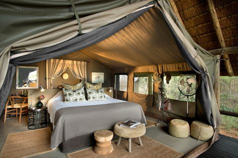 Luxurious Glamping Sites in South Africa Lodge Ideas, Tent Living, Glamping Resorts, Glamping Site, Safari Tent, Luxury Safari, Luxury Tents, Attic Renovation, Attic Remodel