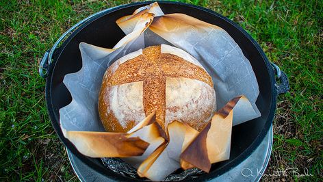 Camping Bread, Camping Dutch Oven, Sourdough Basics, Camping Thanksgiving, Dutch Oven Camping Recipes, Dutch Oven Camping, Knead Bread, Dutch Oven Recipes, Oven Canning