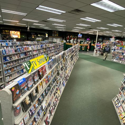 Video Store Aesthetic 90s, Dvd Store Aesthetic, Vhs Stack, Vhs Display, 90s Department Store, Hollywood Video, Vhs Store 80s, Kirsten Vangsness, Store Aesthetic