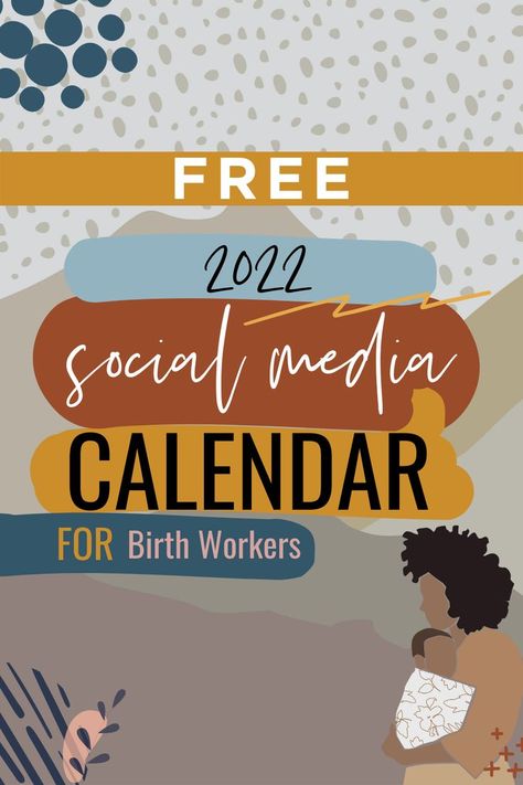 Are you a birth worker with a growing business? Are you struggling with your marketing and social media? We got you! Click below to get our FREE Social Media Calendar Template for Birth Workers for 2022 - FREE DOWNLOAD! Doula Content Calendar, Doula Social Media Content, Social Media Calendar Template, Birth Worker, Doula Business, Social Media Content Planner, Workers Day, Growing Business, Social Media Content Calendar