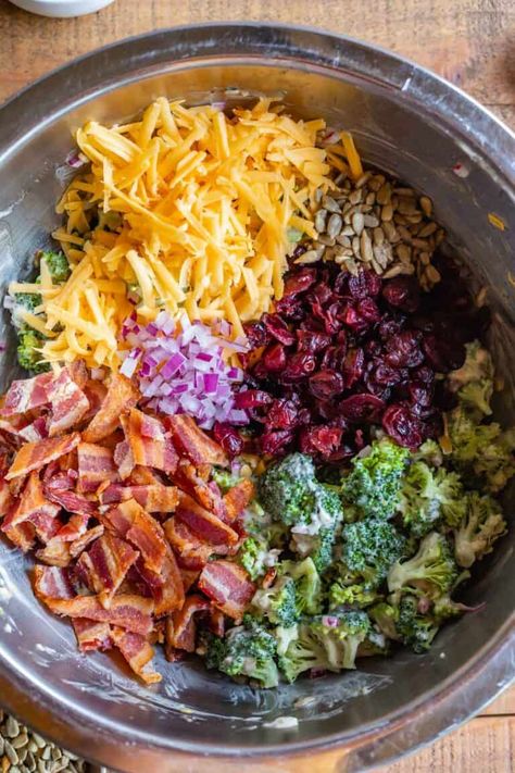 Thanksgiving Broccoli, Broccoli Bacon Salad Recipe, Broccoli Salad Recipe Easy, Broccoli Bacon Salad, Recipe For Broccoli, Best Broccoli Salad, Broccoli Recipes Side Dish, The Best Broccoli, Broccoli Bacon