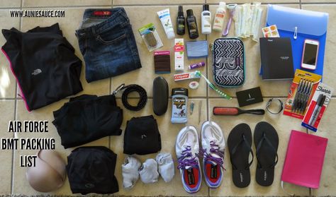 Air Force BMT Packing List Packing For Costa Rica, Air Force Bmt, Air Force Basic Training, Packing Travel, Ultimate Packing List, Costa Rica Travel, Lost Girl, Packing List For Travel, Packing Tips For Travel