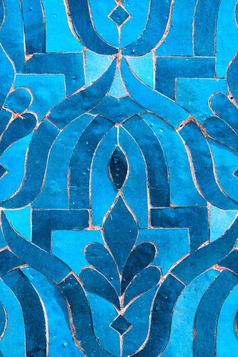 Morocco  fine art  Photography - Blue Tile,  photography print signed by Likasvision on Etsy Turquoise Tile, Blue Tile, Soyut Sanat Tabloları, Moroccan Tile, Blue Tiles, Color Textures, Art Plastique, Tile Design, Islamic Art