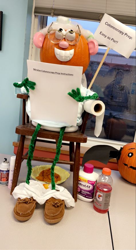 Pumpkin Decorating Ideas For Doctors Office, Pumpkin Decorating Hospital, Surgery Pumpkin Ideas, Nursing Home Pumpkin Contest, Pumpkin Painting Ideas Healthcare, Healthcare Pumpkin Decorating Contest, Nursing Pumpkin Decorating, Hospital Pumpkin Decorating, Medical Pumpkin Carving Ideas