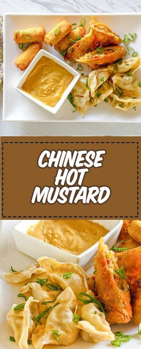 Marinade Eggs, Chinese Mustard Recipe, Chinese Hot Mustard Recipe, Hot Mustard Sauce, Chinese Imperial Palace, Sauce For Eggs, Mustard Recipes, Chinese Vegetarian, Chinese Sauce