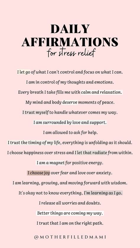 Here are some really good daily affirmations to repeat to yourself for those stressful moments. #dailyaffirmations #positivedailyaffirmations #stressrelief #affirmations #wordsofwisdom #dailyreminders #positiveselftalk Atomic Habits Quotes, Positive Daily Reminders, Selfcare Affirmations, Daily Affirmations For Women, Habits Quotes, Powerful Mantras, Habit Quotes, James Clear, Atomic Habits