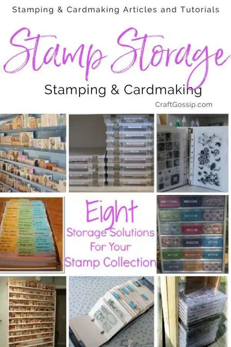 8+ Storage Solutions For Your Stamp Collection – Stamping Stamp Collecting Storage, Rubber Stamp Storage, Backgrounds Colorful, Tarot Interpretation, Craft Storage Organization, Scrapbook Storage, Stamp Storage, Scrapbook Organization, Organize Craft Supplies