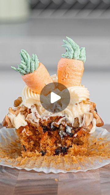 Nick Makrides on Instagram: "Carrot Cupcakes are moist and topped with delicioslu dreamy Cream Cheese Frosting. Plus, those buttercream carrots are so cute! 🥕 Google 'Scran Line Carrot Cupcakes' for the recipe!" Buttercream Carrots, Carrot Cupcakes, Cheese Frosting, Cream Cheese Frosting, The Recipe, Butter Cream, Frosting, Cream Cheese, Carrots