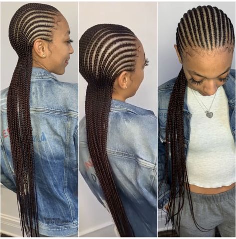 Extra Small Cornrows, Small Cornrows, Ghana Weaving, Cornrows Braids For Black Women, Braided Cornrow Hairstyles, Hair Ponytail Styles, Braids For Black Women, Cornrows Braids, Cornrow Hairstyles