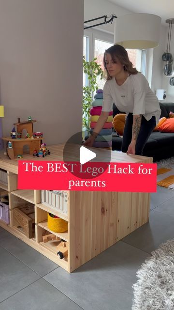 Playroom Hacks, Lego Kindergarten, Lego Classic Ideas, Lego App, Lego Hacks, Mum Blog, Cool Kids Club, Lego Wall, Ikea Trofast