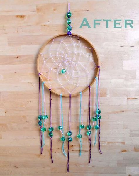 Embroidery Hoop Dream Catcher (for hopes and dreams) Dream Catcher Project, Dream Catcher For Kids, Owl Dream Catcher, Dream Catcher Tutorial, Pictures Frames, Do Less, Embroidery Hoop Crafts, Hoop Dreams, Hoop Projects