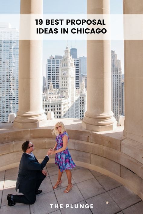 Thinking of proposing in the Windy City? Here's our list of the best places to pop the question in Chicago, with perfect settings for every type of person. Proposal Ideas Chicago, Chicago Proposal Ideas, Proposal Destinations, Best Proposal Ideas, Chicago Proposal, Girlfriend Proposal, Proposal Spots, Best Places To Propose, Places In Chicago