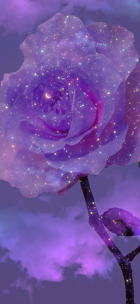 Kawaii Backgrounds, Purple Roses Wallpaper, Black And Purple Wallpaper, 3d Wallpaper Cute, Light Purple Wallpaper, Light Purple Background, Glowing Flowers, Purple Flowers Wallpaper, L Wallpaper