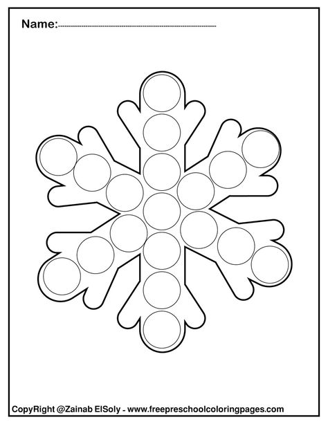 Dot Market Printable, Winter Dot Marker Printables Free, Christmas Dot Marker Printables Free, Winter Dot Painting Free Printable, Toddler Christmas Worksheets, Dot Painting Christmas, Winter Crafts For Kids Preschool, Snow Preschool, Free Winter Printables