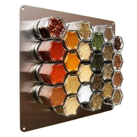 Magnetic Spice Tins, Magnetic Spice Jars, Hanging Spice Rack, Storing Spices, Kitchen Hack, Pantry Wall, Magnetic Spice, Spice Tins, Spice Racks