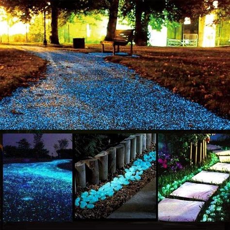 Glow Stones, Glowing in The Dark Pebbles 150pcs for Walkways, Window, Yard Grass, Driveway, Outdoor Decor DIY Decorative Gravel Stones, Fish Tank Decoration (Blue), Affiliate Glow Rock, Garden Pathways, Decorative Gravel, Gravel Stones, Glow Stones, Decorative Garden Stakes, Diy Outdoor Decor, Garage Makeover, Outdoor Summer