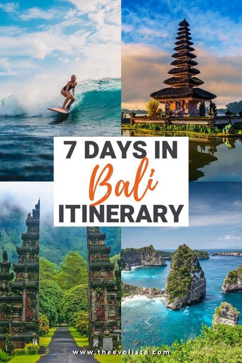 The Ultimate 7 Days In Bali Itinerary | How to spend a week in Bali | Best beaches in Bali | How to plan your trip to Bali | Where to stay in Bali | What to see in Bali | Bucket list locations in Bali | Photo spots in Bali | Tips and tricks for vacationing in Bali | Don't make these mistakes in Bali #Bali #traveltips Lovina Bali, Bali Bucket List, Bali Luxury, Bali Villas, Bali Surf, Bali Itinerary, Travel Bali, Voyage Bali, Bali Vacation