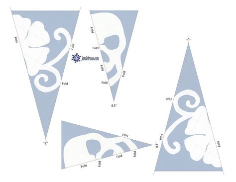 Halloween Snowflake Patterns, Skull Snowflake Pattern, Halloween Snowflakes, Goth Xmas, Floral Snowflake, Sugar Skull Face Paint, Make A Snowflake, Paper Snowflake Patterns, Snowflake Cutouts