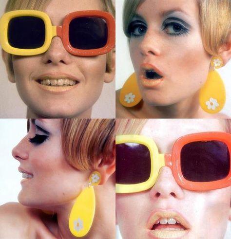 More Twiggy 70s Aesthetic Fashion, 60s Glasses, Twiggy 60s, 1960s Outfit, Retro 70s Fashion, Vintage Outfits 60s, Aesthetic Vintage Outfits, 60s Aesthetic, 60s Girl