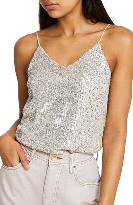 Sequin Cami Top, Cropped Tees, Dressy Tops, Bustiers, Cami Top, Crop Tee, Cami Tops, Charlotte Russe, River Island