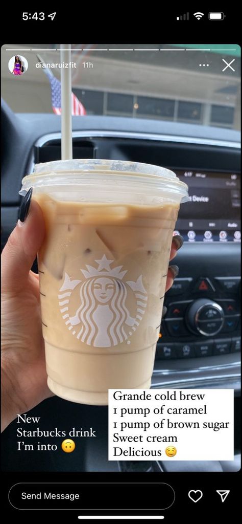 Coffee Orders Starbucks Drinks, Starbucks Cold Brew Drinks To Order, Brown Sugar Starbucks Drink, Sweet Starbucks Coffee Orders, Starbucks Iced Coffee Drinks To Order, Starbucks Cold Brew Order, Iced Coffee Starbucks Order, Best Iced Coffee Starbucks Orders, Coffe Drinks