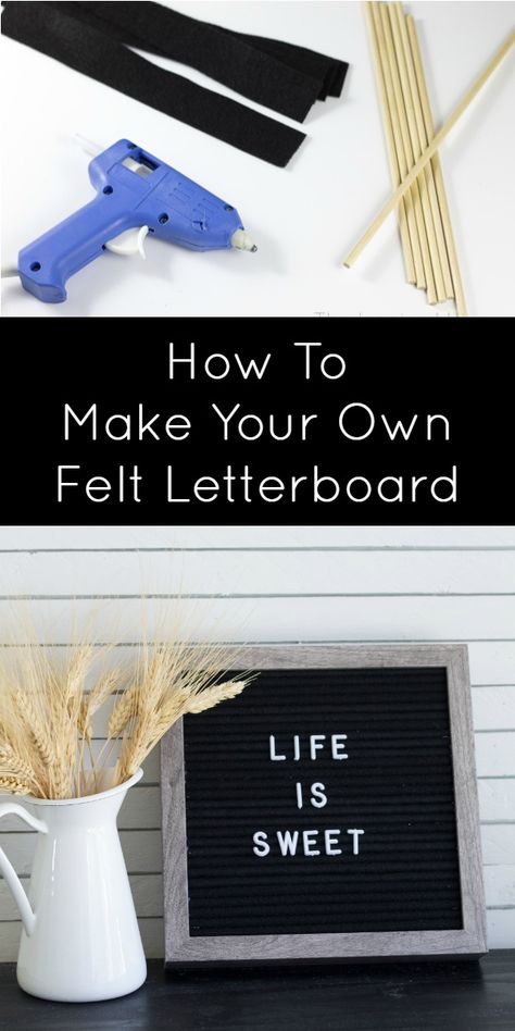 The easy way to create your own DIY felt letterboard. Instead of spending money on a fancy vintage felt message board, learn how to make your own. Get the DIY tutorial! Felt Word Board Ideas, Room Letter Board, Letter Board Aesthetic Room, Diy Felt Letter Board, Diy Letter Ideas, Funny Felt Board Quotes Home, Diy Message Board, Diy Letter Board, Diy Felt Board