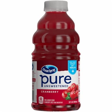 Ocean Spray® Unsweetened Pure Cranberry Juice, 32 fl oz - Pick ‘n Save Pure Cranberry Juice, Unsweetened Cranberry Juice, Ocean Spray, Juice Concentrate, Fred Meyer, Calories A Day, Cranberry Juice, Organic Products, Daily Diet