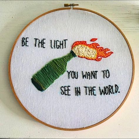 Be The Light, Cross Stitch Funny, Crafty Craft, A Cross, Embroidery Inspiration, Embroidery And Stitching, Embroidery Projects, Embroidery Art, The Light