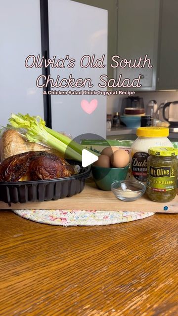 Andrea Lynn on Instagram: "🩷🐓Olivia’s Old South—a Chicken Salad Chick copycat🐓🩷  💬comment OLIVIA & I’ll send the recipe in a DM!📝  Please like❤️ comment💬 save☑️ share➡️ & follow📌 @the.paperplategourmet for more yummy recipes   🤍 Be sure to grab my free ebook at the link 🔗 in my bio!  #homecooking #dinnerideas #recipes #thepaperplategourmet #baking #foodie #foodlover #gourmet #comfortfood #homebaker #simplydelicious #chickensalad #chickensaladchick #copycatrecipe #copycat #oldsouth #chicken #dukesmayo #landolakes #mtolivepickles" Baked Chicken Salad Tipsy Housewife, Heb Chicken Salad, Heb Chicken Salad Recipe, Chicken Salad Chick Copycat, Chicken Salad Chick Recipe Copycat, Hot Chicken Salad Recipe, Elyse Ellis Chicken Salad, Olivia’s Old South Chicken Salad, Jason’s Deli Chicken Salad Recipe