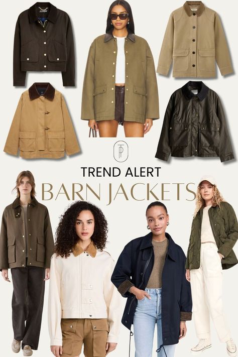 Why You Need a Barn Jacket in Your Fall Wardrobe + 3 Outfit Inspirations Business Casual Outfits Fall, Aesthetic Corporate, School Outfits Cute, Cute Back To School Outfits, Fits Fall, Fall Color Trend, Perfect Winter Outfit, Barn Jacket, Jacket Outfit Women