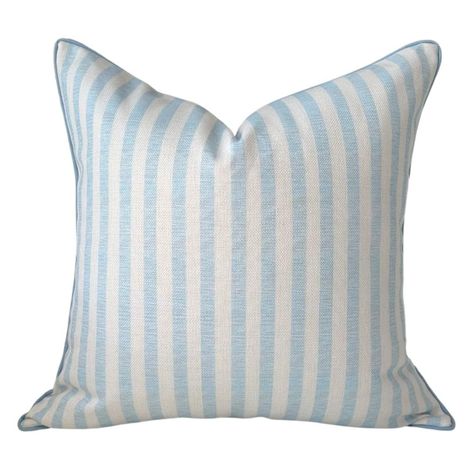 PRICES MAY VARY. Cotton * [ STATEMENT DESIGN] - Our pillow covers bring a classic look to any space in your home. The pillow cover has a unique coastal design that makes a perfect throw pillow for your bedroom, living room, office, or nursery. * [ PIPING ] You’ll love the additional piping on the sides of this pillow. It offers a high-end look to your pillow cover. * [ DOUBLE-SIDED ] Enjoy the beautiful Coastal Grandmother style of your pillow from both sides. * [ HIDDEN ZIPPER ] - This 20”x20” Blue And Green House Decor, Light Blue And White Throw Pillows, Coastal Nursery Decor, Coastal Grandma Christmas, Coastal Grandmother Decorating, Warm Coastal Living Room, Coastal Grandmother Decor, Baby Blue Pillows, Amazon Throw Pillows